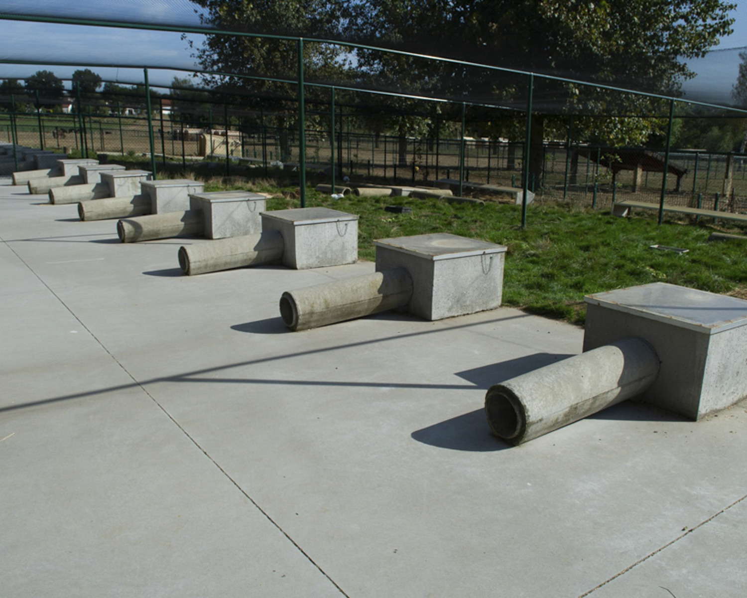 Les enclos des lapins